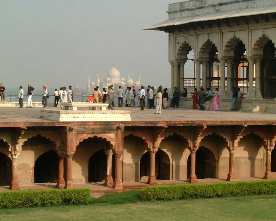View of the Taj from Agra Fort