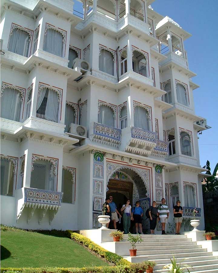 Front face of hotel