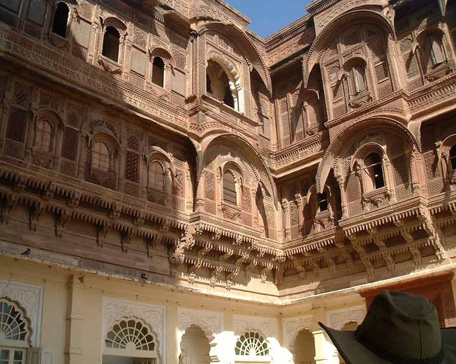 Meherangarh Fort courtyard